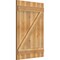 Ekena Millwork Joined Board-n-Batten Shutters w/Z-Bar, Rough Sawn Western Red Cedar, 26 7/8W x 39H, PR RBJ06Z26X039RWR - alternate 3
